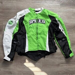 Speed and Strength Jacket Men kids meduim
Green Armored Padded Motorcycle Biker